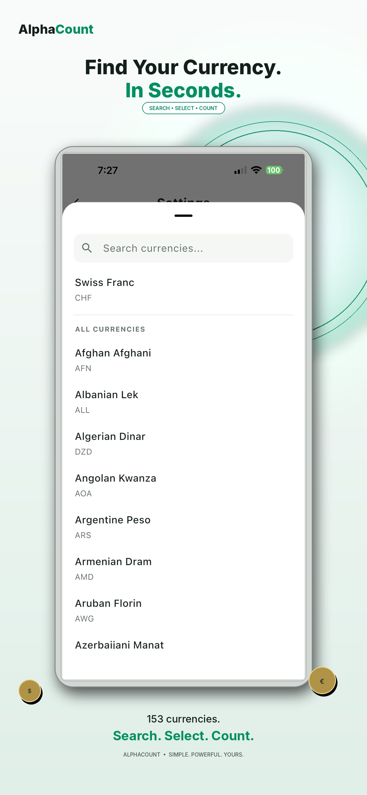 Screenshot 6 of AlphaCount: Currency Counter