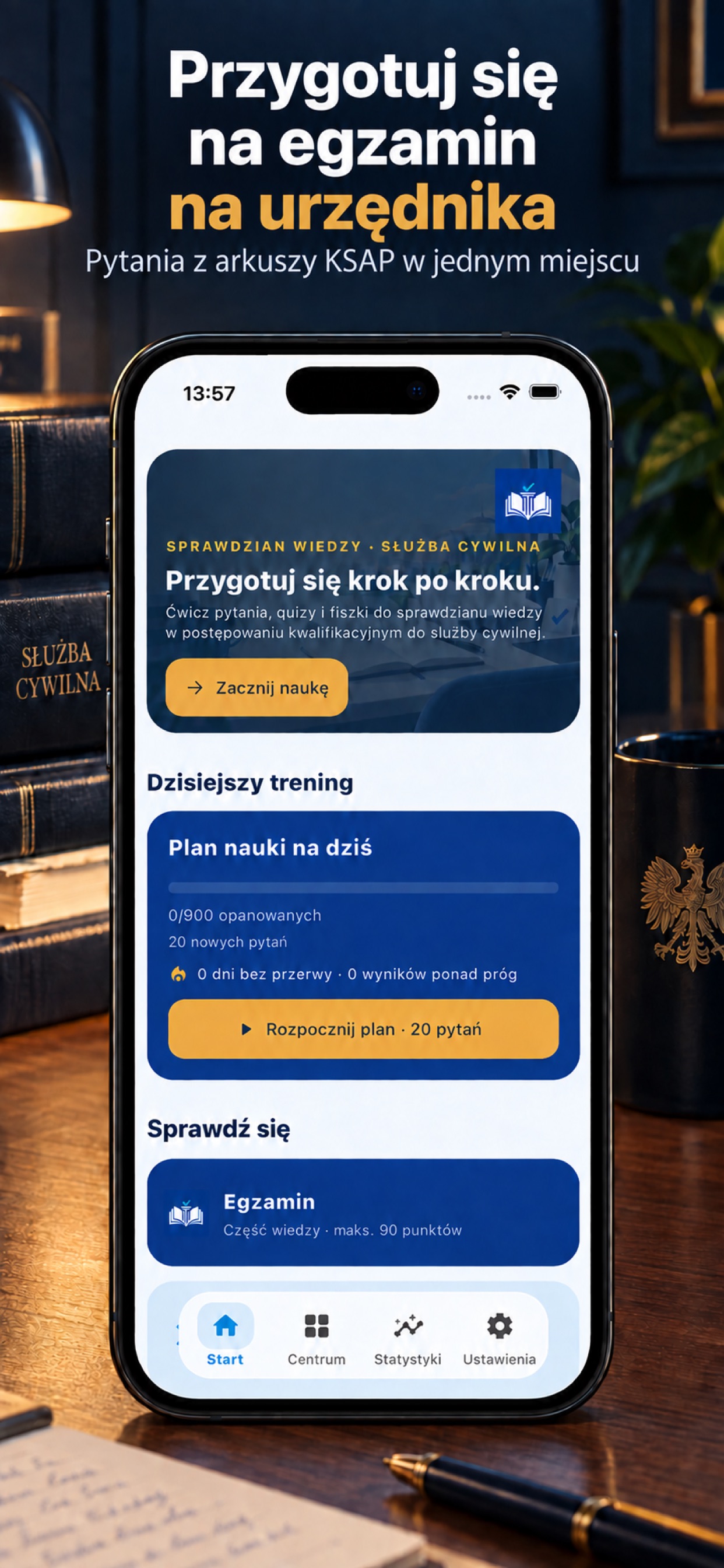 Screenshot 1 of Testy KSAP: służba cywilna