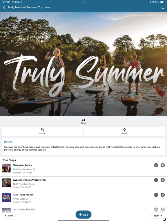 Truly Trumbull iPad screenshot 7 - Travel app