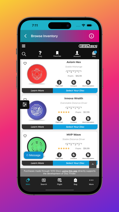 Disc Finder: Disc Golf Bag Screenshot