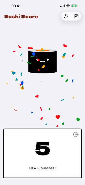 Sushi Score - Count your sushi iPhone screenshot 1