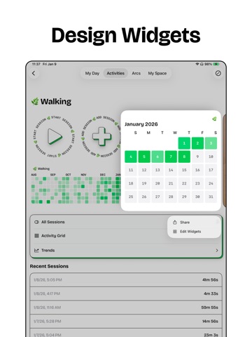Habit Tracker ◡ timespent iPad screenshot