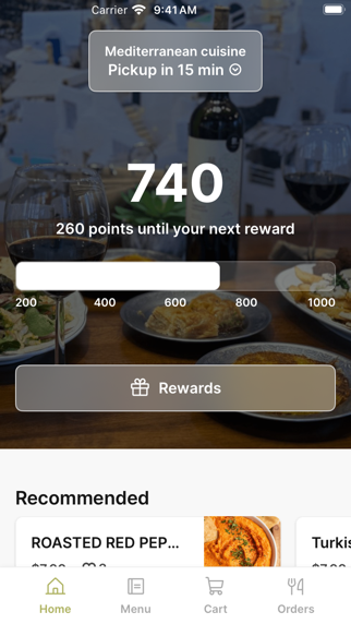 Mediterranean cuisine To Go iPhone screenshot 1 - Food & Drink app