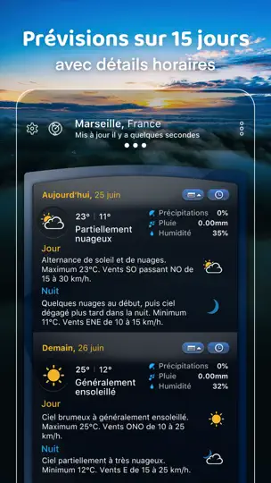 Capture d'écran de Partenaire Météo Pro:Prévision sur iPhone 5