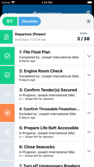 YachtWave - Maintenance App Screenshot