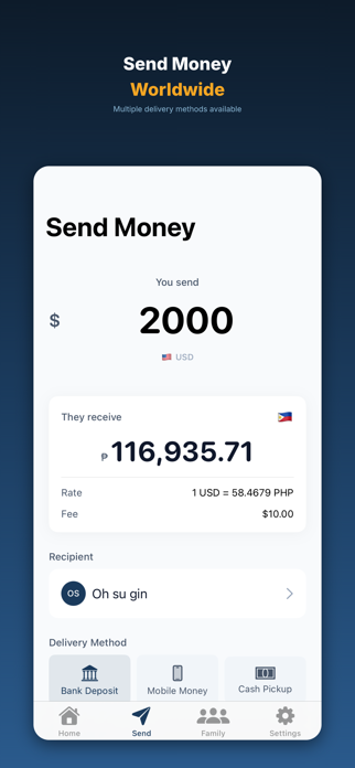 RemitBridge - Transfer Tracker Screenshot 3 of 5