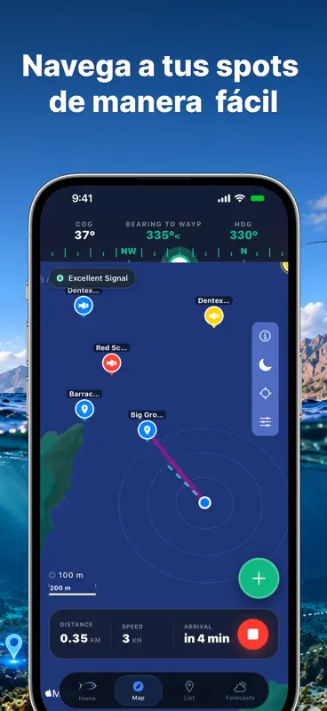 Capta: Pesca GPS, Mapa y Clima screenshot 3 of 10