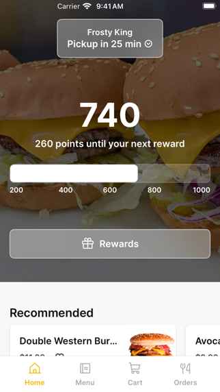 Frosty King iPhone screenshot 1 - Food & Drink app