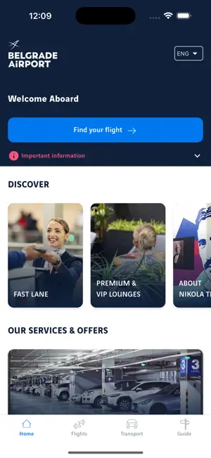 Belgrade Airport Official App screenshot 1