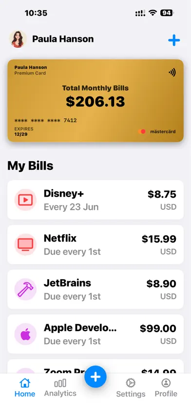 BillTracker - Smart Finance screenshot 1