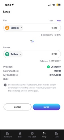 MyDexBot: DeFi Bot Trading Screenshot 8 of 10