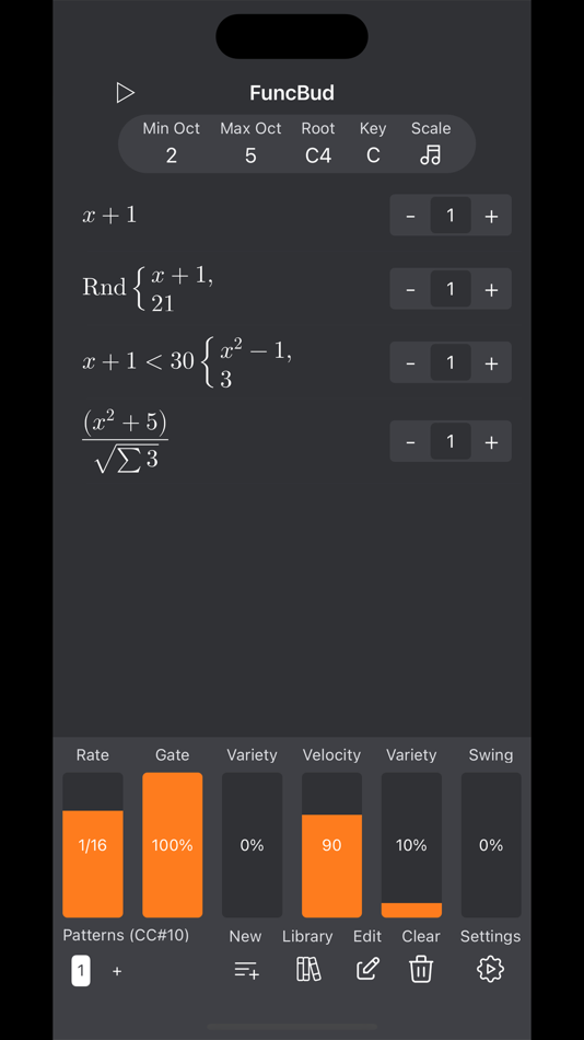 #1. FuncBud Math Sequencer & Synth (iOS) By: Cem Olcay