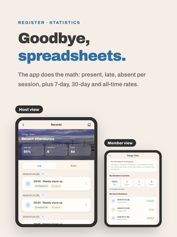 CheckBee - Auto Attendance iPad screenshot