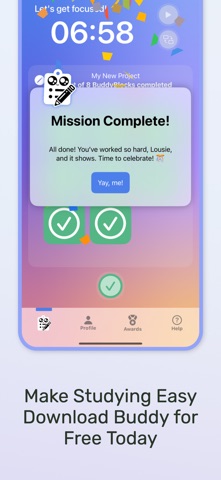 Buddy: ADHD Study Assistant iPhone screenshot
