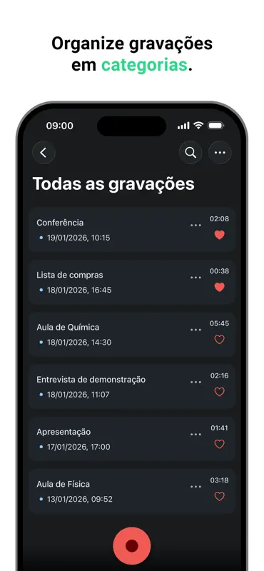 Gravador de Voz - Gravar Áudio screenshot 2 of 6