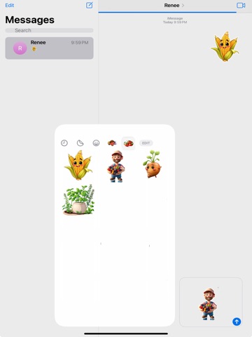Late Summer Harvest Stickers iPad screenshot