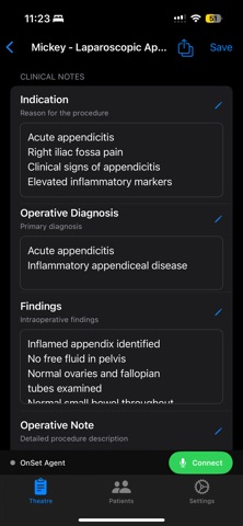 OpNote screenshot