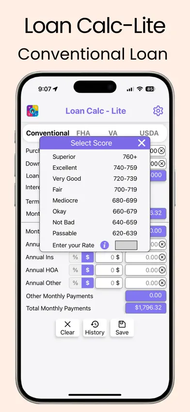 Loan Calc-Lite screenshot 2