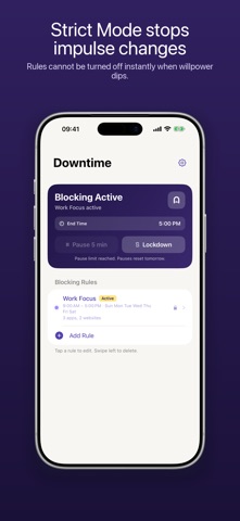 Downtime: Focus App Blocker Screenshot 4 of 4