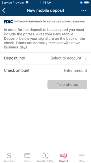 Freedom Bank MT Screenshot