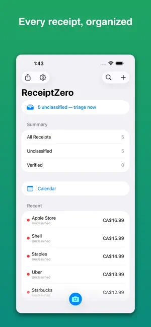 ReceiptZero: Receipt Scanner screenshot 1