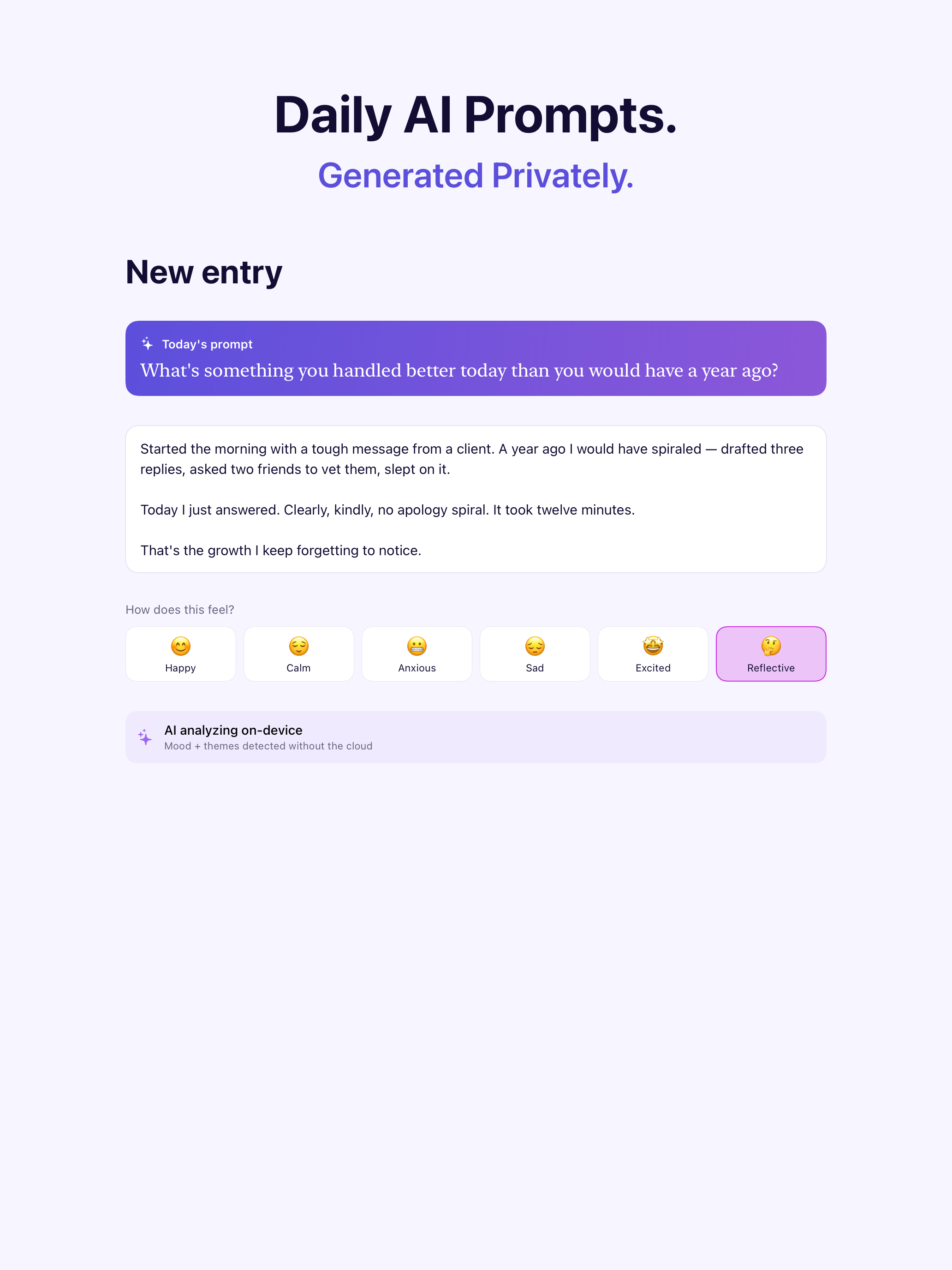 Private AI Journal: Diary screenshot 8