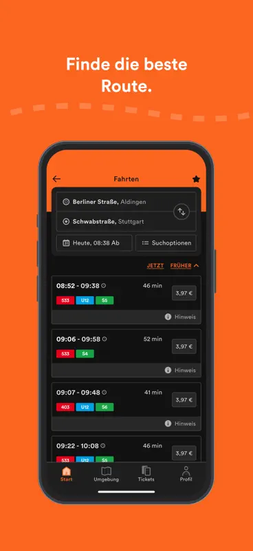 VVS Mobil - Fahrplan & Tickets screenshot 3 of 7