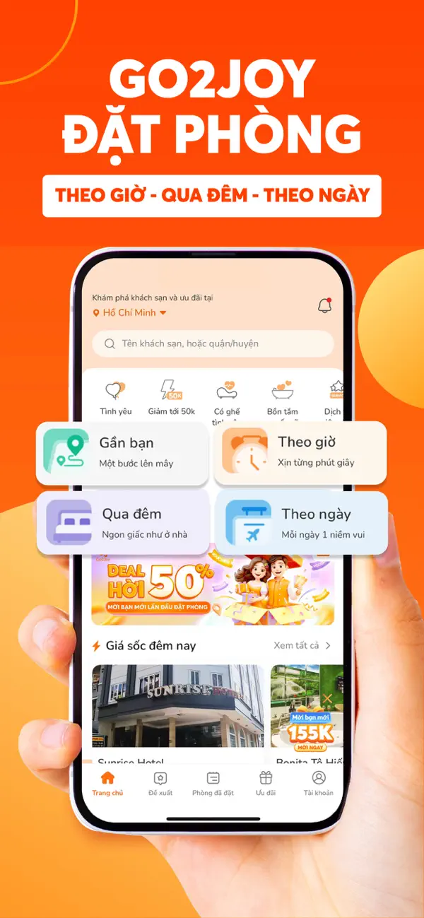 Screenshot #1 pour Go2Joy - Đặt phòng theo giờ