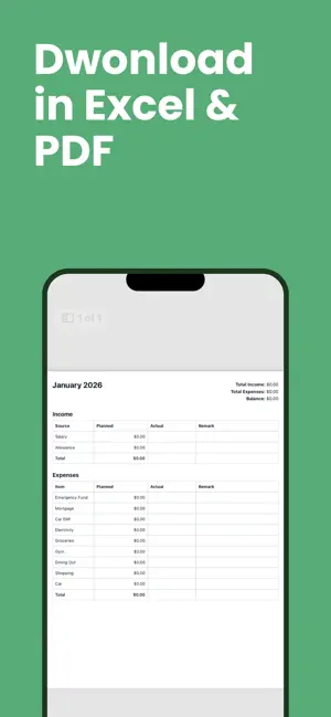 Monthly Budget Planner: Budget screenshot 4