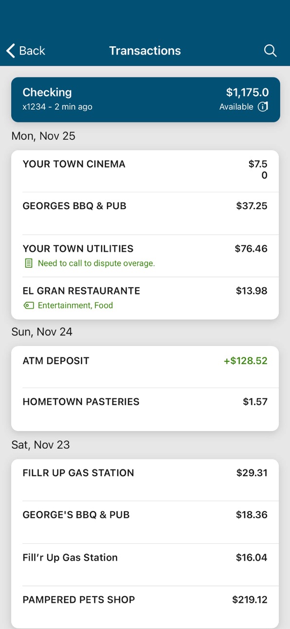 iPhone screenshot