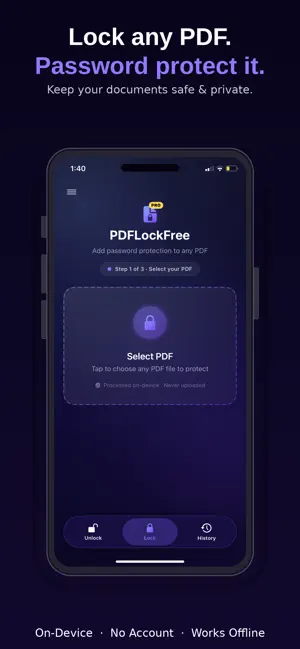 PDF Lock: Unlock & Protect screenshot 1