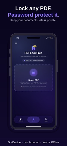 PDF Lock: Unlock & Protect Screenshot 1 of 5