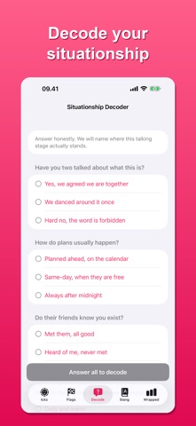 Red Flags: Dating Ick Tracker iPhone screenshot
