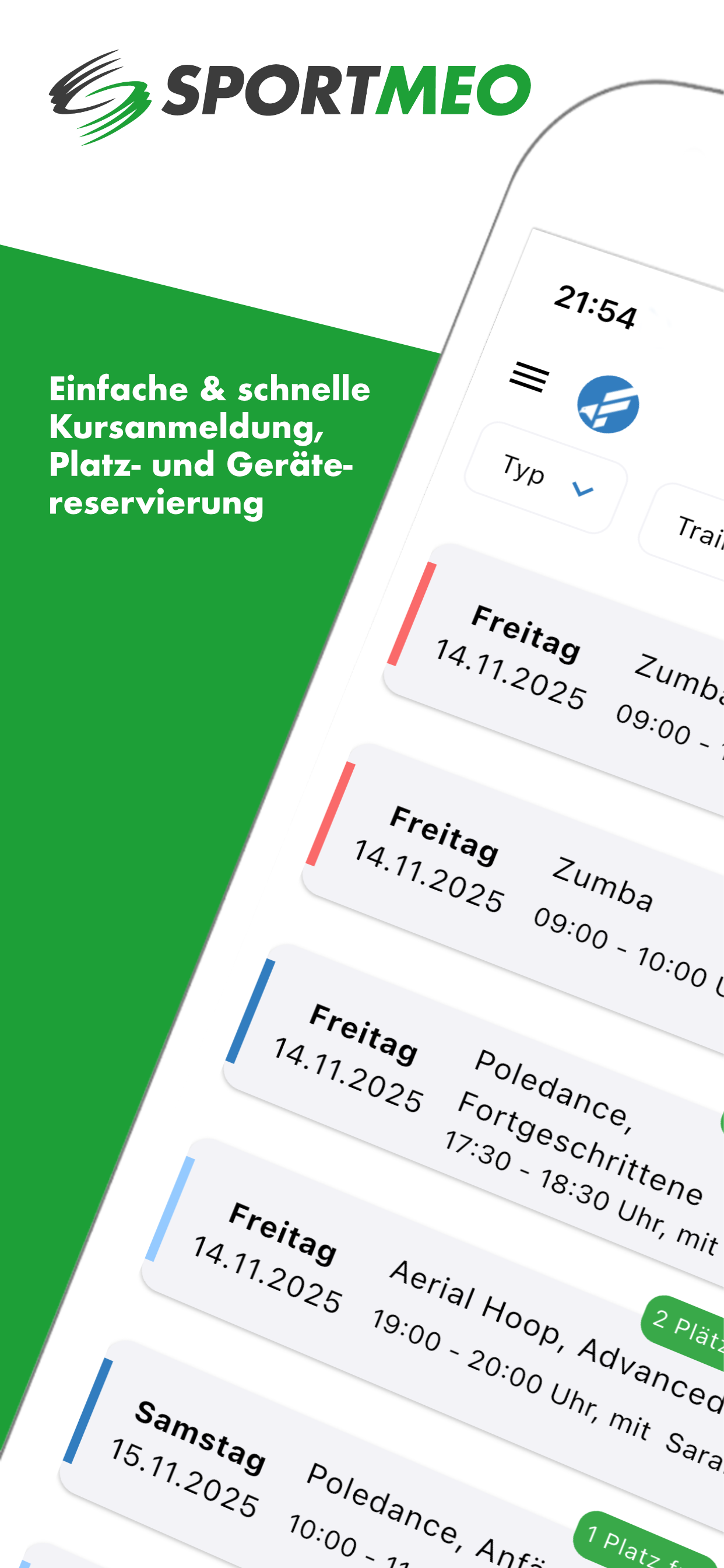 SPORTMEO Kursverwaltung & mehr