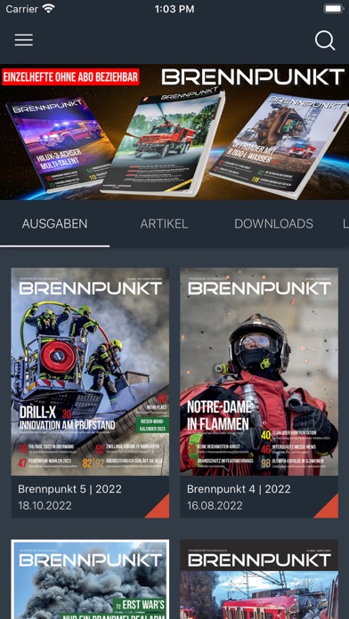 Feuerwehrmagazin Brennpunkt Screenshot