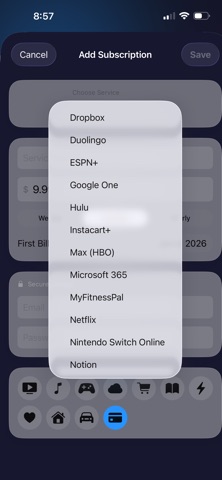 SubTrack: Subscription Manager Screenshot 3 of 9