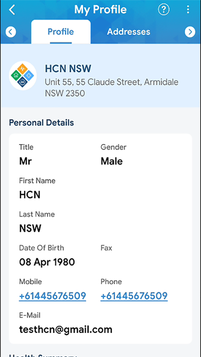 Homecare for Client Screenshot