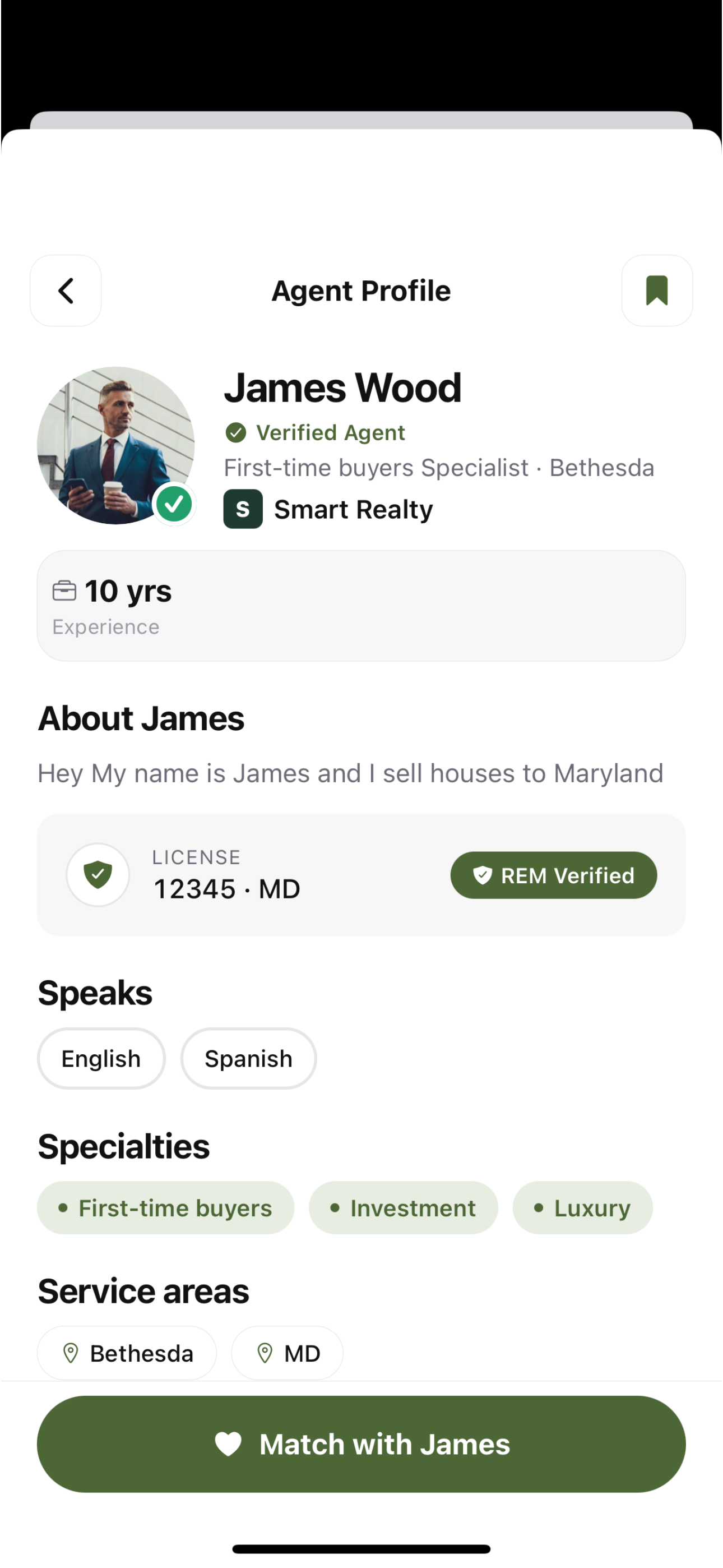 Real Estate Matchr screenshot 2