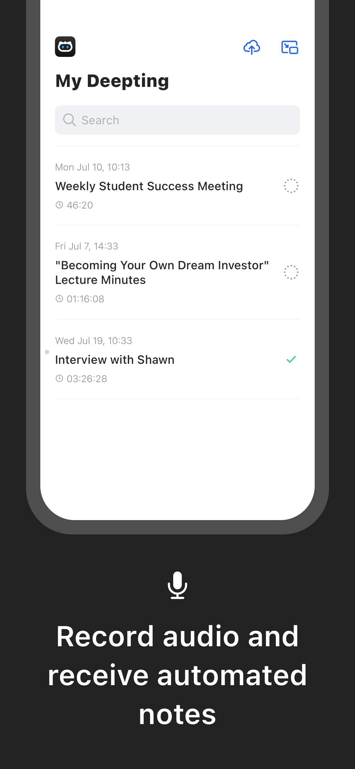 Deepting: AI Speech to text