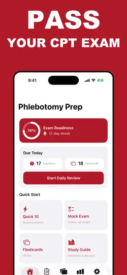 Capture d'écran de Phlebotomy Exam Prep: CPT sur iPhone 1