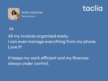 Easy Invoicing – taclia iPad screenshot