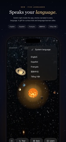 Orrery: A Solar System iPhone screenshot