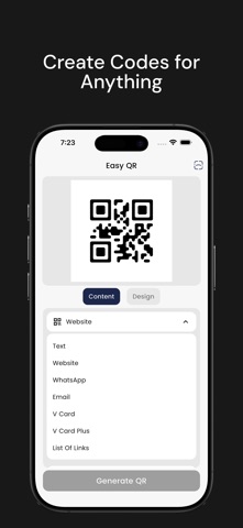 Easy QR Code Scanner Generator screenshot