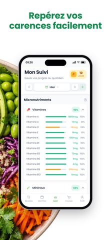 WonderFood — Suivi diététique iPhone screenshot