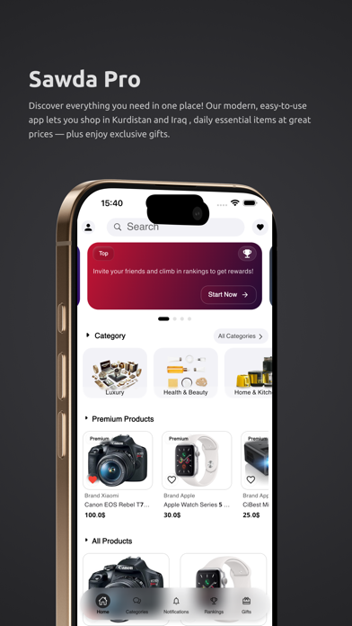 Sawda Pro iPhone screenshot 1 - Shopping app