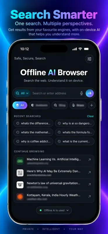 Offline AI Browser screenshot 1 of 6