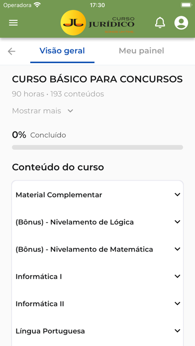 Curso Juridico Screenshot