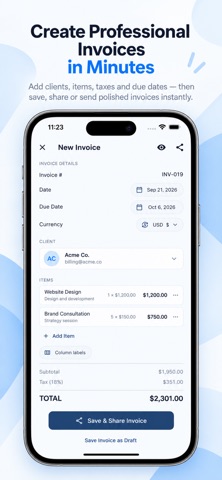 InvoiceFlow – Invoice Maker Screenshot 2 of 10
