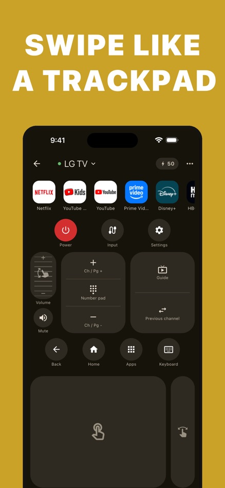 #5. TV Remote Keyboard & Touchpad (iOS) By: klaus jakobsen