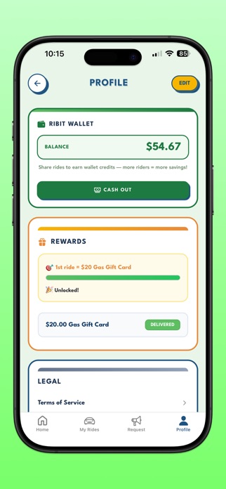 Ribit - Share rides Screenshot 6 of 6